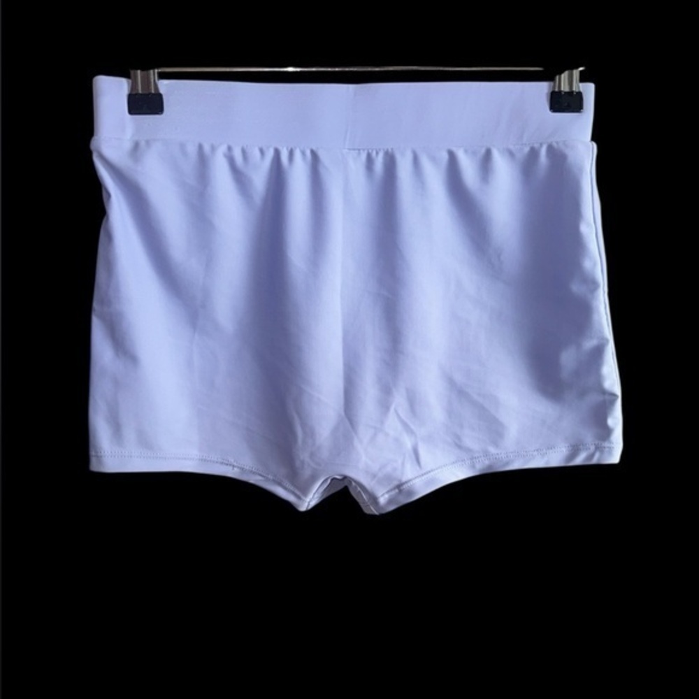 VOSHAPE Women's Size Medium Periwinkle Lavender  Swim Shorts Beach Pool Outdoor